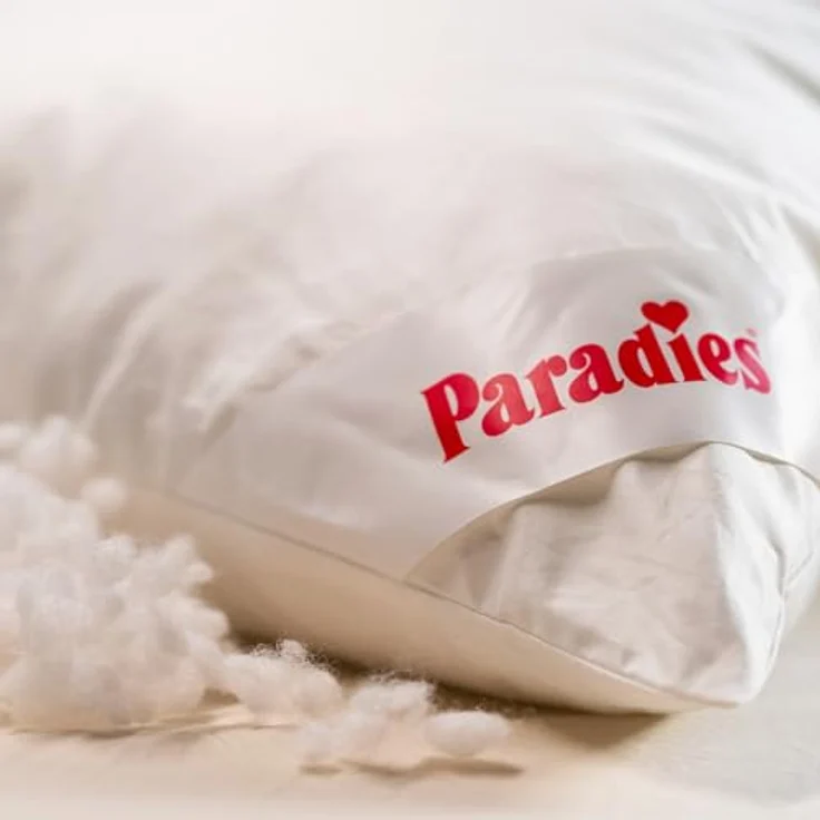 Paradies Kopfkissen Softy Top Bio, Füllung: 100% Polyester, Bezug: 100% Bio-Baumwolle, Bauchschläfer, Seitenschläfer, Rückenschläfer, hergestellt in Deutschland, Füllmengenanpassung durch Reißverschluss – Bild 8