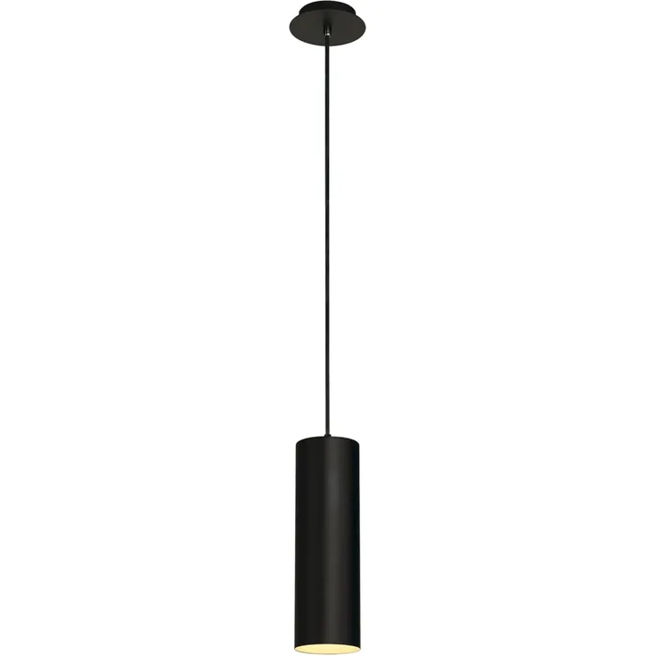 SLV ENOLA®, Pendelleuchte, Pendellänge 150cm, E27, 1x max. 50W, matt schwarz - Pendelleuchten