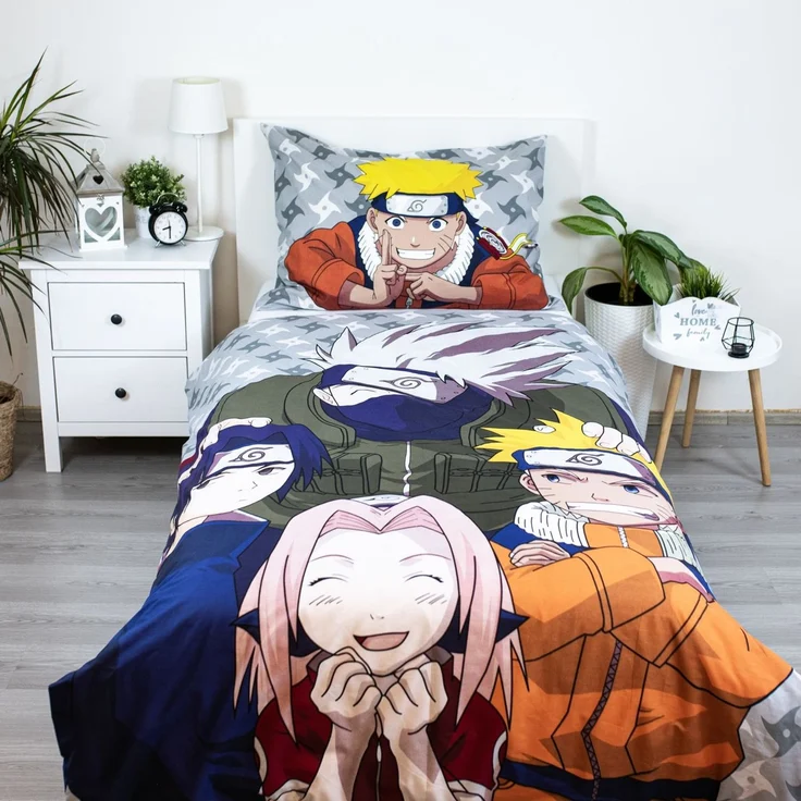 Naruto Design Kuschelige Bettwäsche Baumwolle, 140x200 cm & 70x90 cm – Bild 2