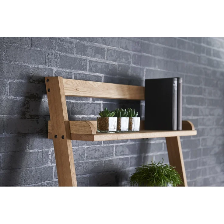 Regal-Schreibtisch >Max< in Eiche, Massivholz - 69x170x48cm (BxHxT) – Bild 4