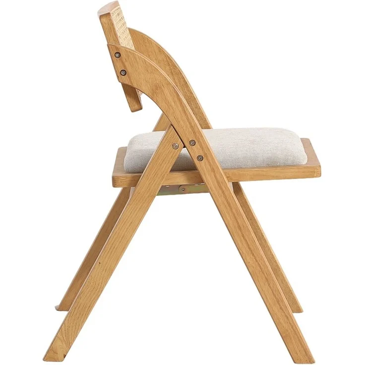 LIM HOME Klappstuhl TB000 (Packung, 1 St), Gestell aus Massiveholz FSC®, Sitzfläche aus Rattan – Bild 2