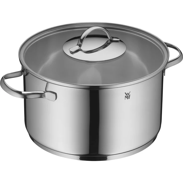 WMF Fleischtopf Aparto, Cromargan Edelstahl Rostfrei 18/10 (24 cm), Induktion, großer Topf, poliert, unbeschichtet – Bild 1