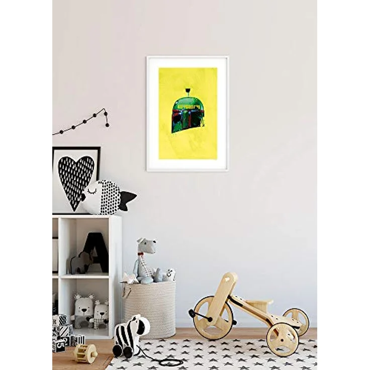 Komar Wandbild | Star Wars Classic Helmets Boba Fett | Premium Kunstdruck auf Fotopapier, 30 x 40 cm, ohne Rahmen, für Kinder- und Jugendzimmer – Bild 3