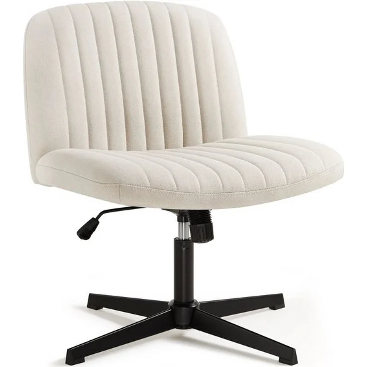 Intimate WM Heart Bürostuhl Ohne Armlehnen, Ergonomischer Schreibtischstuhl (Lesesessel mit 10cm dickem Sitzkissen), Drehstuhl Ohne Rollen, Höhenverstellbar Stuhl – Bild 4