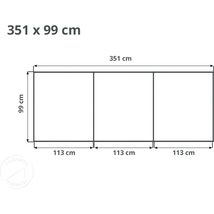 GFP Aluminium Hochbeet KINGSIZE DANIELA - 351 x 99 x 77 cm - Alu natur, Stecksystem, langlebig – Bild 5