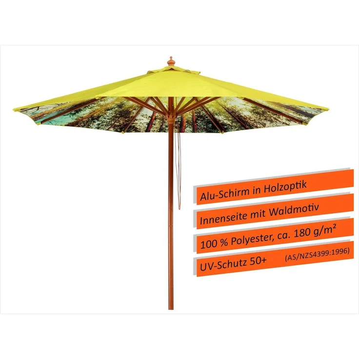 Sonnenschirm Malaga 300/8 Forest rund, Ø ca. 300 cm – Bild 1