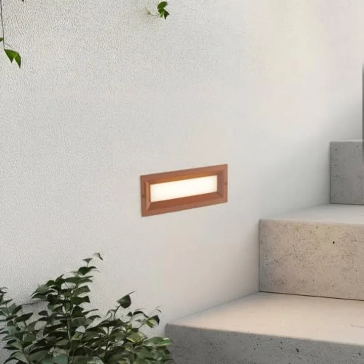 Lucande LED Wandleuchte Lachlain, moderne 1-flammige Außenlampe in Braun, IP65, Alu, ideal für Terrasse & Balkon – Bild 3