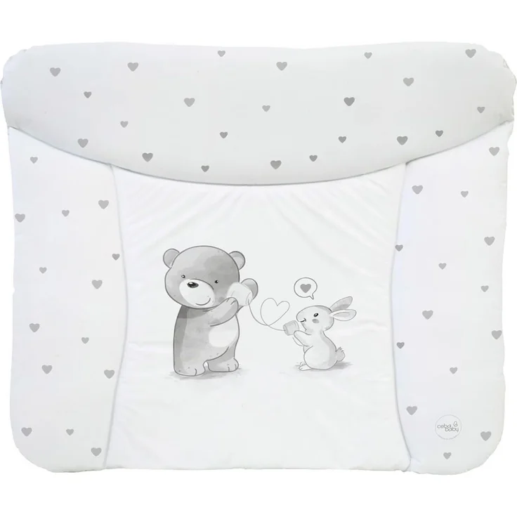 Ceba Baby® Wickelauflage 75x72 cm – Weiche Baby Wickelunterlage - Wasserdicht, abwaschbar - inkl. abnehmbarem Baumwollbezug – Für Jungen und Mädchen – OEKO-TEX® Standard 100 – Made in EU – Bild 3