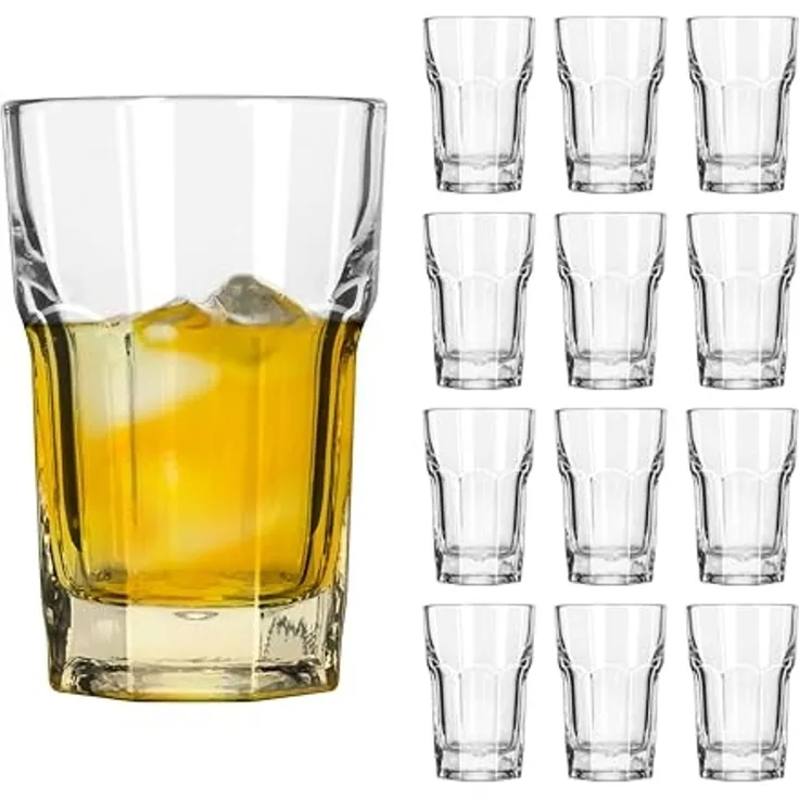 LIBBEY Gläser-Set Highball Glas -GIBRALTAR-, 266 ml, Ø 8 cm, H: 12 cm, 12er Set, 12-tlg, Glas, hochwertig verarbeitet, im modernen Design