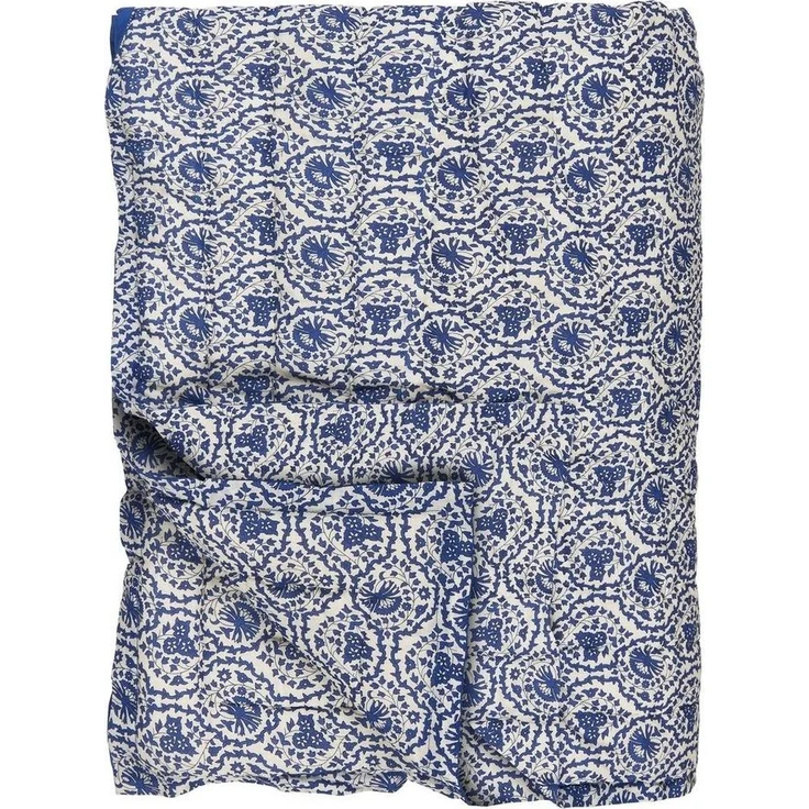 Ib Laursen - Decke Quilt Tagesdecke Überwurf 170x130cm Muster Blau Weiß 19203-37 – Bild 5