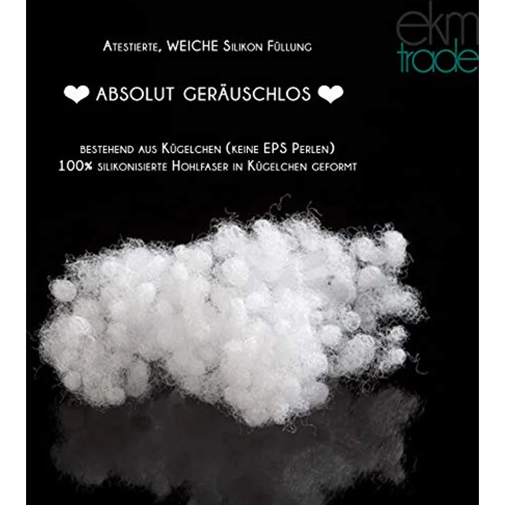 ekm trade XXXL 400 cm Bettschlange für Allergiker Bettkissen Stillkissen Bettrolle Zierkissen Bettumrandung Schlange Handmade 100% Boucle (81 - Bouclé Ecru, 400 cm) – Bild 3