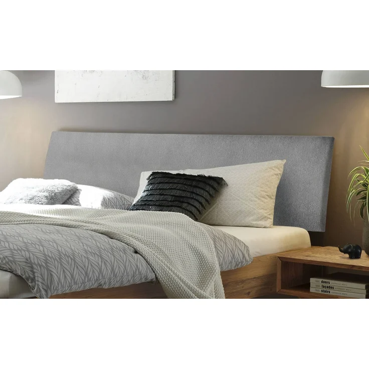 Hasena Massivholzbett Pesaro, Wildeiche natur mit Kopfteil 140x210 cm, Fußhöhe 20 cm – Trento – Bild 3