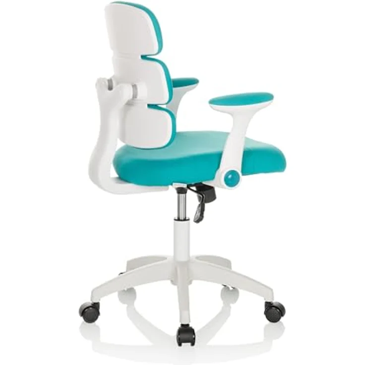 hjh OFFICE Kinderdrehstuhl Kid ERGOLINO W Kinderstuhl mit ergonomischer Rückenlehne, Blau, 736430 – Bild 8