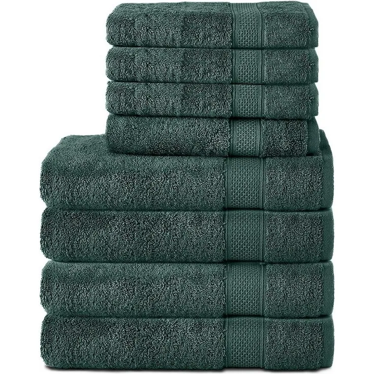 Komfortec Handtuch Set aus 100% Baumwolle, 4 Handtücher 50x100 cm und 4 Badetücher 70x140 cm, Frottee (Packung, 8-St), Duschtücher & Badehandtuch, Weich, Towel, Groß