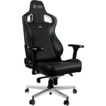 noblechairs Epic Gaming Chair, Bürostuhl Ergonomisch, Schreibtisch Stuhl, Gaming Stuhl, PU Leder Hybrid Bezug, Belastbarkeit 120, Mercedes AMG Petronas, Formula One Team 2021 Edition