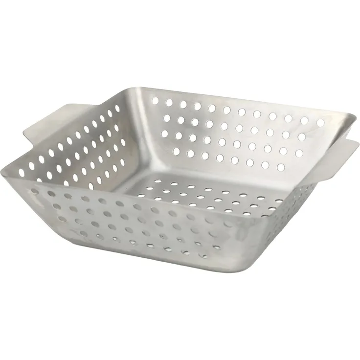 Primaster Grillkorb Edelstahl 26 x 22 x 7 cm