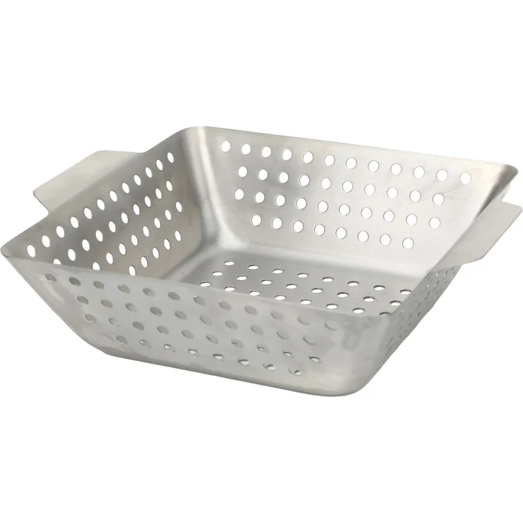 Primaster Grillkorb Edelstahl 26 x 22 x 7 cm – Bild 1