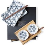 Moritz & Moritz Tafelservice Sushi Set 10tlg Blaue Blumen (8-tlg), 2 Personen, Porzellan, Geschirrset für 2 Personen