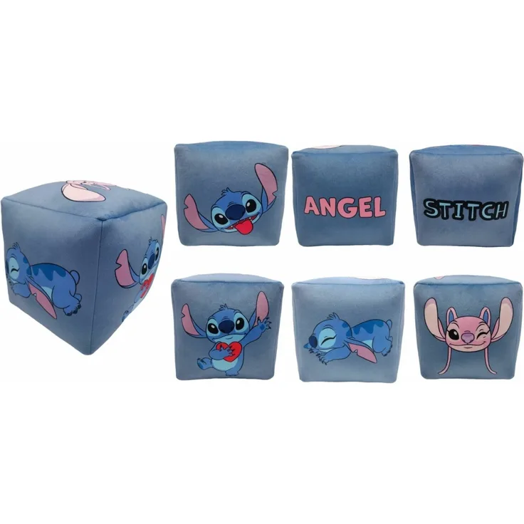 Lilo & Stitch Würfelkissen Gemütliches Kuschelkissen für kleine Fans