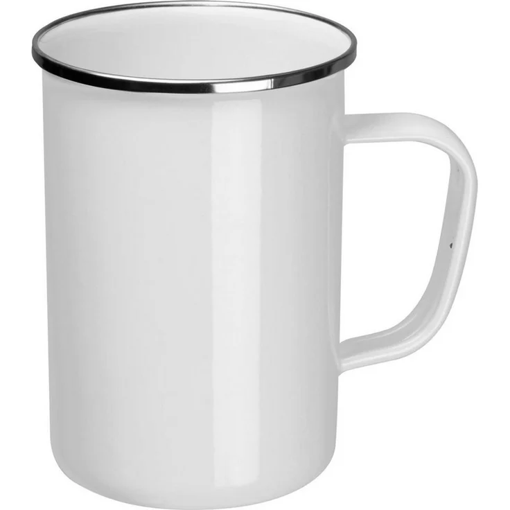 Macma Tasse Emaille Tasse / Füllvermögen: 550ml / Farbe: weiß – Bild 2