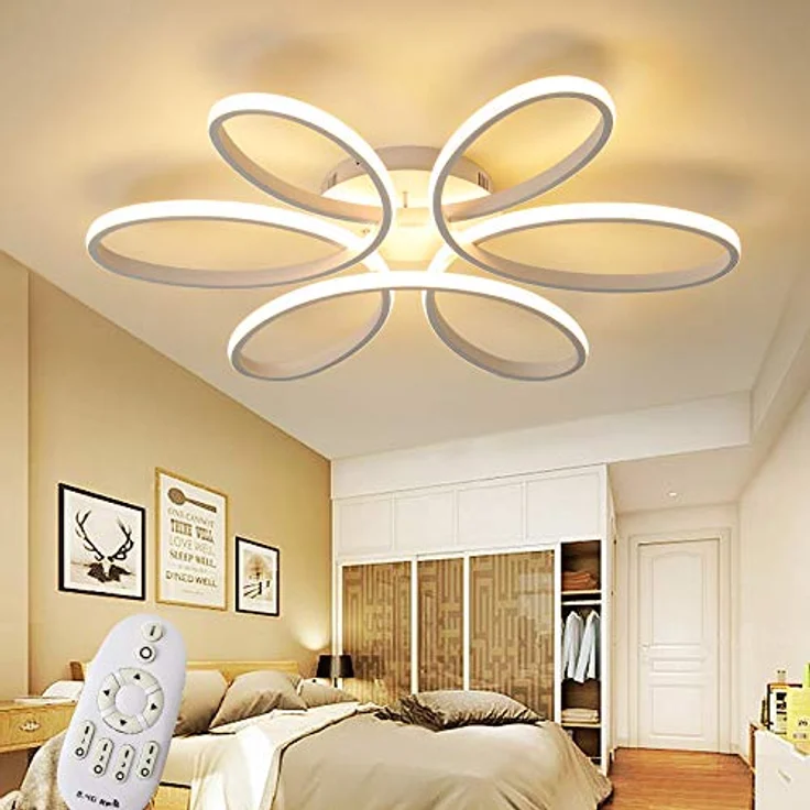 Eurohandisplay LED Deckenleuchte LED Deckenlampe Fernbedienung Lichtfarbe einstellbar dimmbar Leuchte, LED fest integriert, Warm- bis Kaltweiß einstellbar, Lichtfarbe und Helligkeit mit Fernbedienung einstellbar – Bild 2