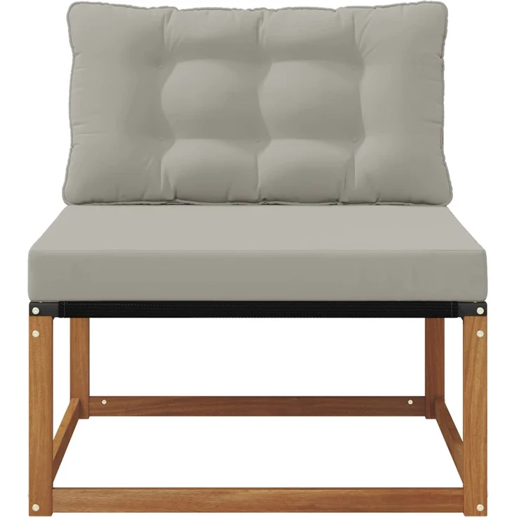 vidaXL Outdoor Mittelsofa Massivholz Akazie Natur 900634 – Bild 4