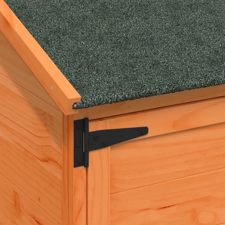 vidaXL Gartenschuppen Braun 59,5 x 56 x 176,5 cm Massivholz aus Fichte 42033447 – Bild 8