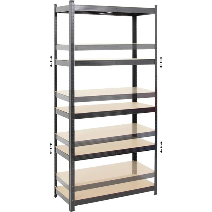 PROREGAL Schwerlastregal Ragnar für Gesamtlast 875kg Maße: 180 x 90 x 40 Schwarz, Kellerregal, Steckregal, Garagenregal, Lagerregal – Bild 6