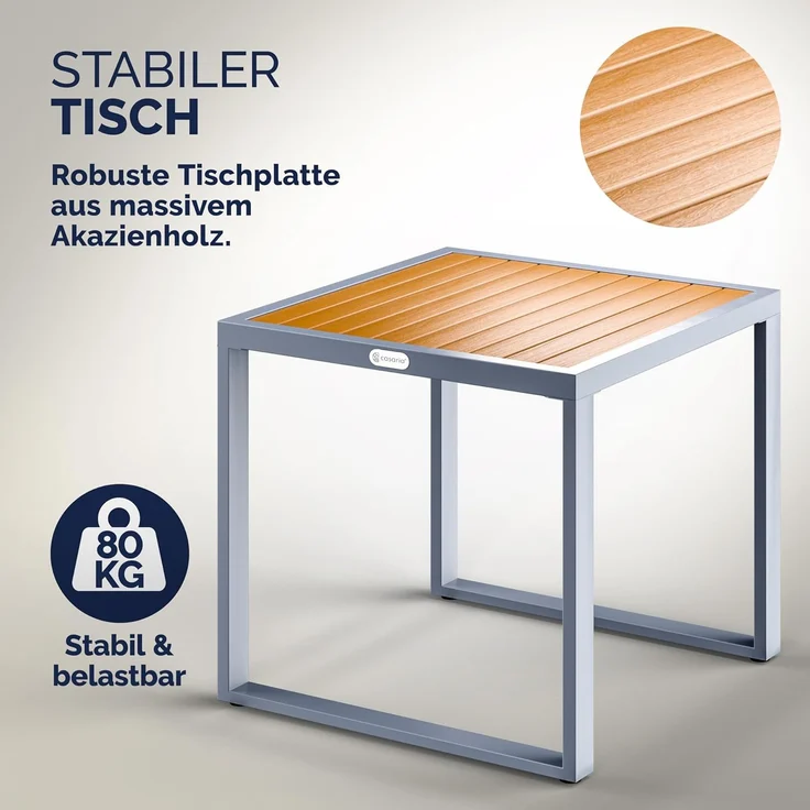 CASARIA® Gartenmöbel-Set, Polyrattan, 2 Stühle – Bild 3