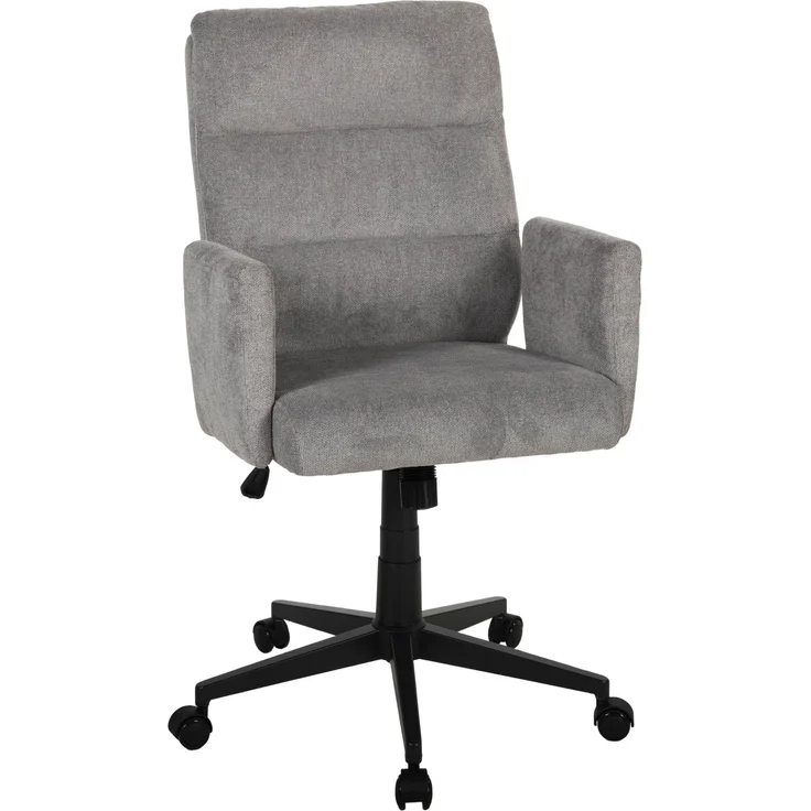Bürostuhl >Charly< Taschenfederkern, in grau, Kordstoff - 64x96x64cm (BxHxT) – Bild 3