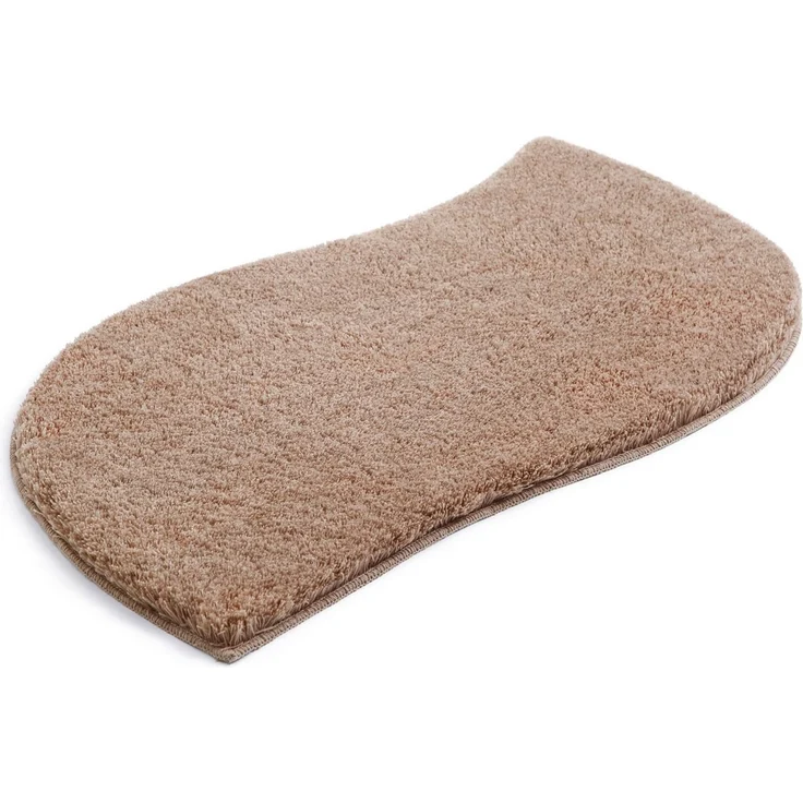 OTTO home Badematte Merida, Badvorleger, Badezimmer Teppich, Höhe 32 mm, rutschhemmend beschichtet, fußbodenheizungsgeeignet, schnell trocknend, strapazierfähig, Kunstfaser, wellenförmig, Badteppich, Uni Farben, rechteckig, rund & als 2-tlg. Set erhält... – Bild 5