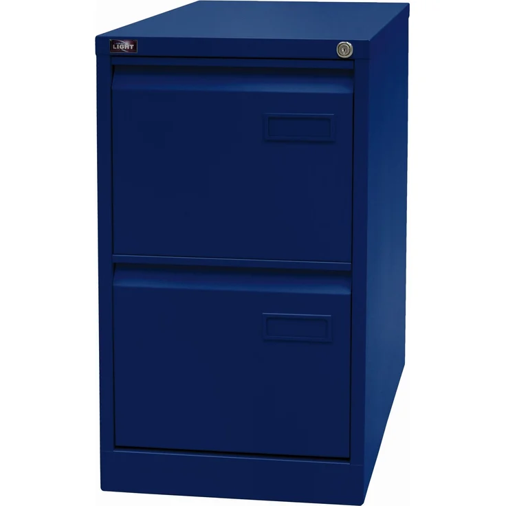 Bisley LIGHT Hängeregistraturschrank, einbahnig, DIN A4, 2 HR-Schubladen, Farbe oxfordblau – Bild 3