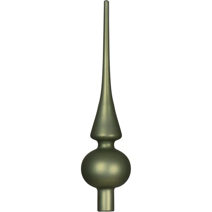 Kaemingk Christbaumspitze, Christbaumspitze Glas 26cm - Rosmarin matt