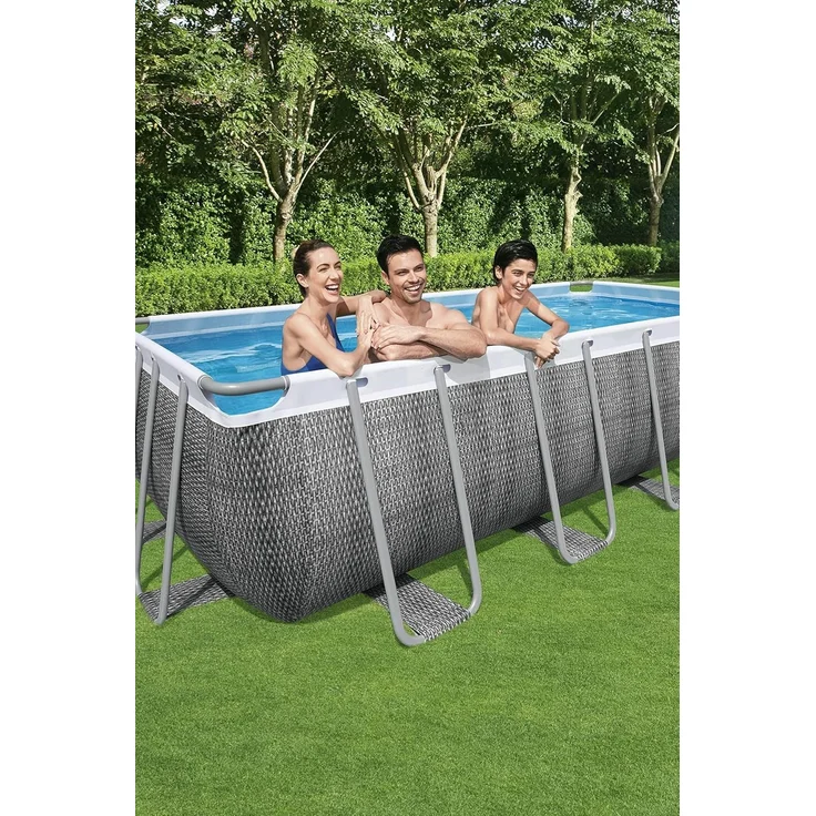 Power Steel™ Frame Pool, Grau, 549 x 274 x 122 cm – Bild 14