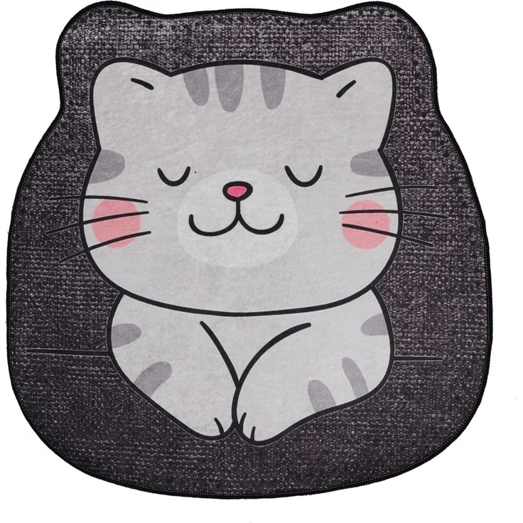 Mijolnir 'Neko (100 cm)' Badematte, Grau, 100 x 100 cm – Bild 3