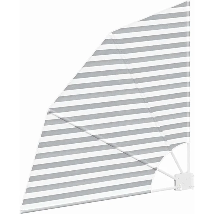 vidaXL Balkon Sichtschutz 115 x 115 cm Polyester Anthrazit und Weiß 42000913 – Bild 4