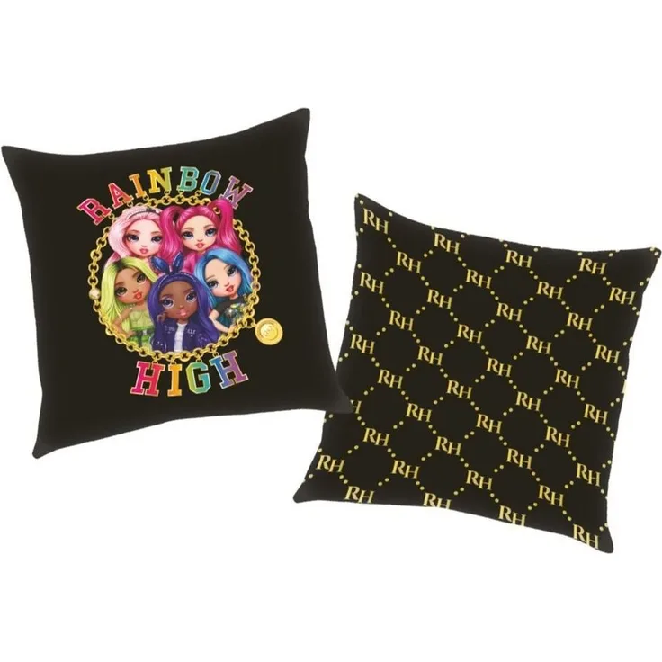 Herding Dekokissen Beauty Rainbow High 40 x 40 cm Kinder Deko-Kissen Wende-Motiv