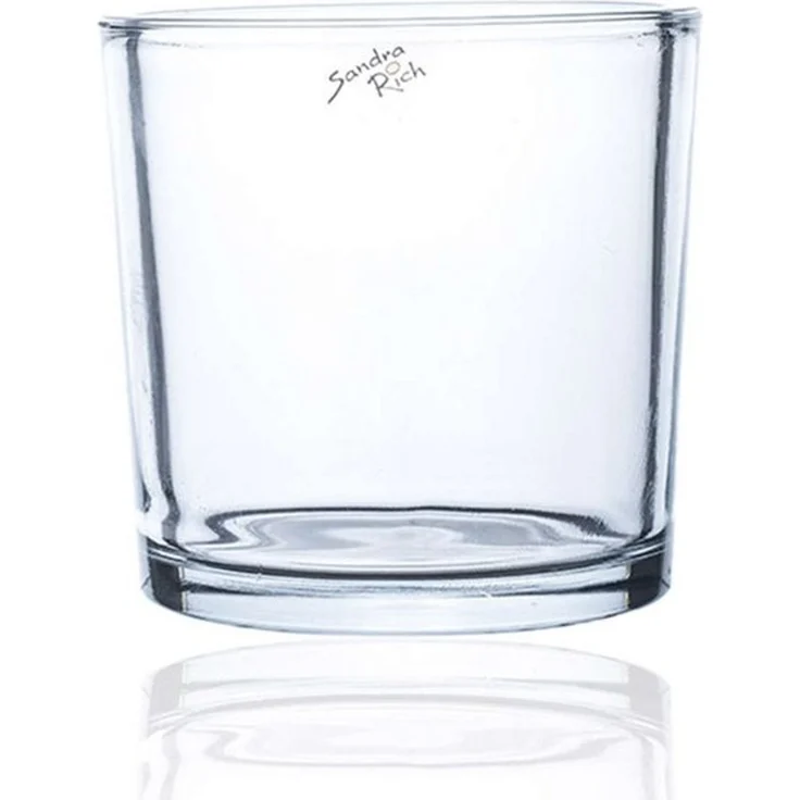 Sandra Rich Übertopf SANDRA RICH, Glasübertopf " cylindrical heavy Pot H 14cm/14cm" – Bild 3