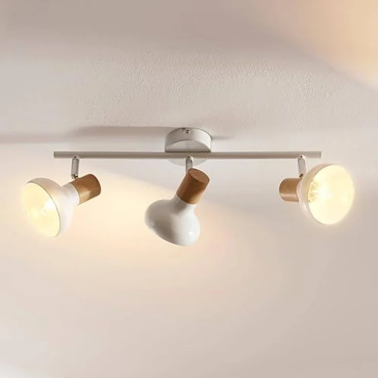 Lindby Deckenstrahler Fridolin, Metall, Weiß IP20, 3 x 40 W – Bild 5