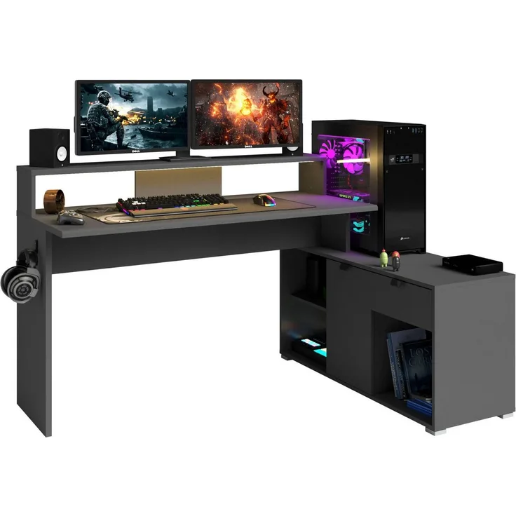 Parisot Gamingtisch Work 11 (Set, 2-St, Ecklösung möglich)