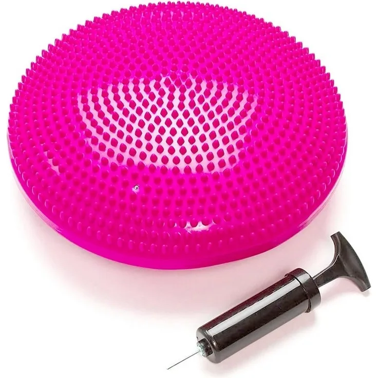 OSTWOLKE Balancekissen Ballsitzkissen Luftkissen Noppenkissen inkl. Pumpe, für aufrechte Haltung, Fitness-, Reha-, Balance- & Krafttraining