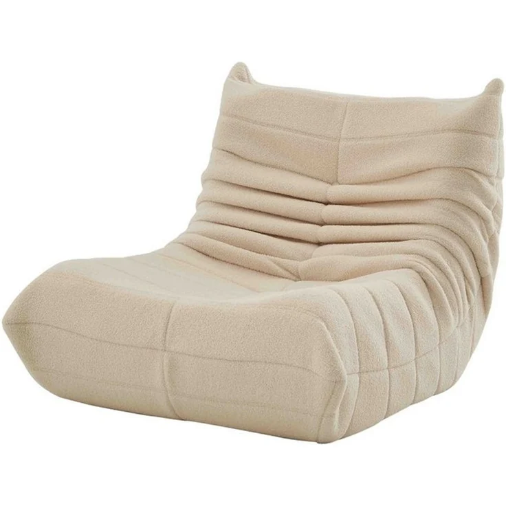 MODFU Sitzsack Einzelsofa,Wohnzimmer Sofa, Sofa (Teddyfleece+Schaumstoff mit hoher Dichte, 1 St, Interne rahmenlose Struktur), Produkt als komprimierte Verpackung – Bild 2