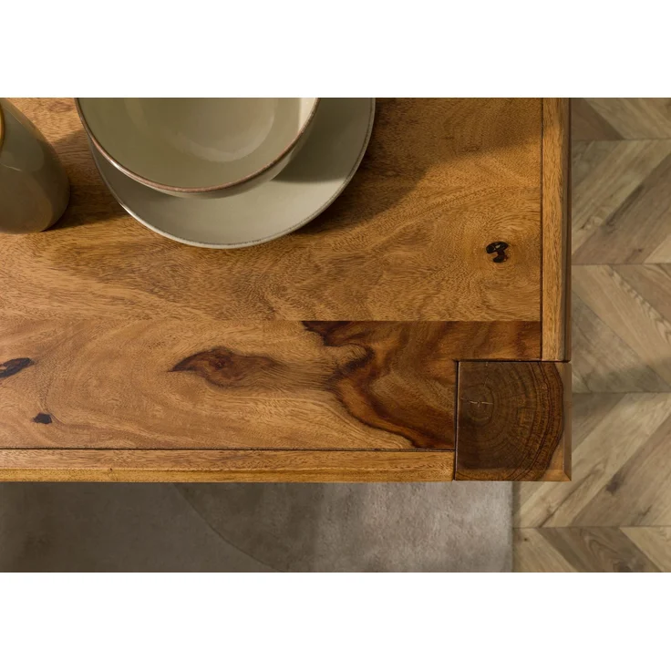 Esstisch Sheesham 160x85x77 braun lackiert ANCONA #0102 – Bild 6