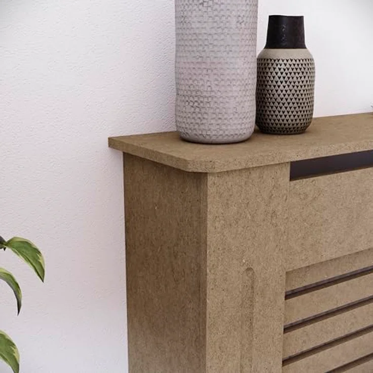 Vida Designs Milton Heizkörper-Abdeckung, moderner, unbehandelter, unlackierter Schrank aus mitteldichter Faser-Platte, klein, Unvollendet – Bild 5