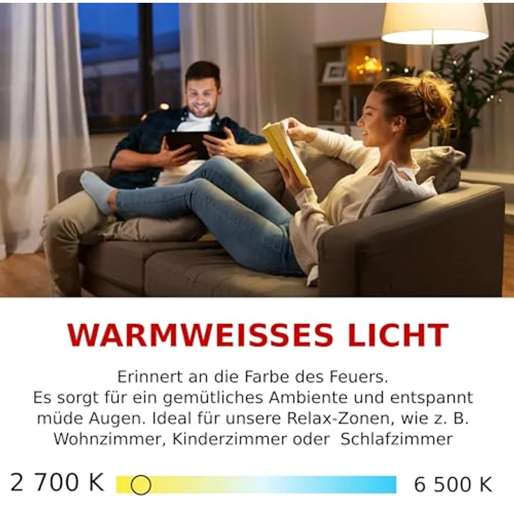 EMOS LED Lampe Candle E14, 2,5W Ersatz für 32W Glühbirne, Warmweiß 2700K, 350 lm, 30.000 h Lebensdauer, 240° Abstrahlwinkel – Bild 5