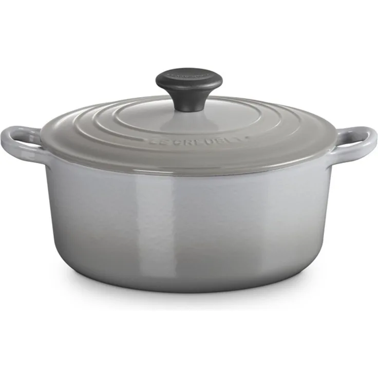 LeCreuset Bräter rund 24cm Emaille | Auswahl Mist Grey : Mist Grey