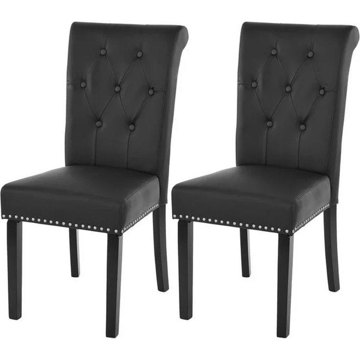 MCW Esszimmerstuhl Edinburgh II-2 (Set, 2 St), 2er-Set, Rutschfest durch Kunststoffuntersatz, Abgerundete Kanten – Bild 4