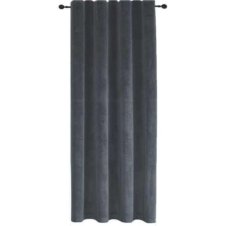 Haus und Deko Gardine Verdunkelungsvorhang Samt weich Vorhang Kräuselband blickdicht Gardine (1 St), Kräuselband, Polyester