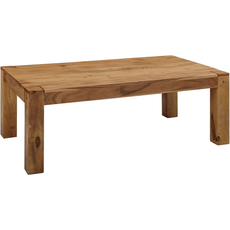 Wohnling Couchtisch PATAN 110 x 60 x 40 cm Holz Massiv, Akazie