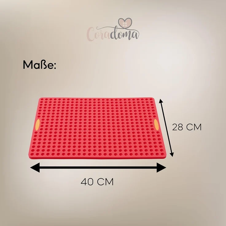 Coradoma Silikonform Backmatte Hundekekse Mini Halbkugeln 1cm Silikonmatte Hundeleckerli – Bild 4